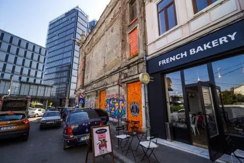 Architecture in Bucharest 库存照片