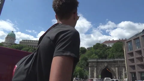 Architecture Budapest, eagle sculpture 스톡 동영상 112883487