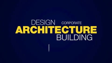 Architecture building design construction structure technology blueprint 動画素材 96234172