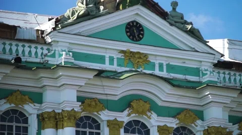 Architecture Of The Building Hermitage Stock Footage 44370560