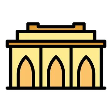 Architecture building icon vector flat Stock Illustration