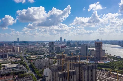 建筑群architecture buildings city Video stock 159200199