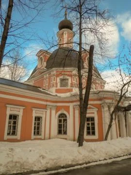 Architecture built structure building exterior snow Tree Nature bare Winter sky Stock Photos