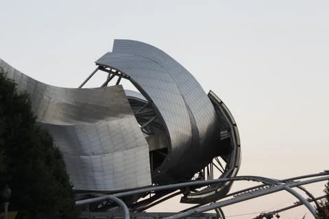 Architecture in chicago millenium park Stock Photos