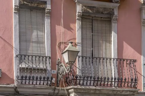 Architecture of Classical Building Facade on Old House Stock Photos