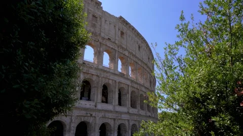 Architecture of the Colosseum in Rome Stock Footage 159166701