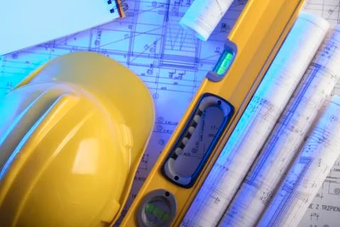 Architecture.  Contractor concept. Stock Photos