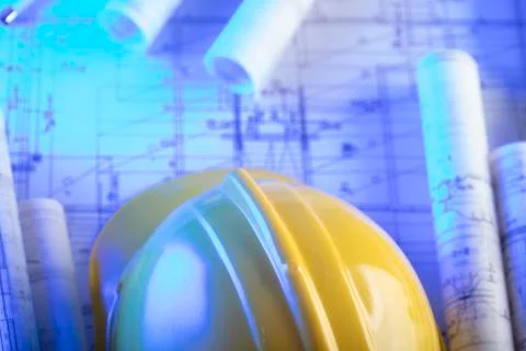 Architecture.  Contractor concept. Stock Photos