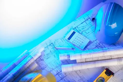 Architecture.  Contractor concept. Stock Photos