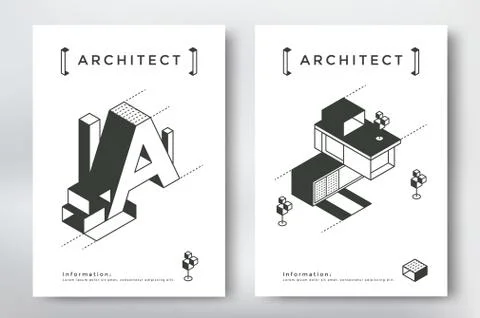 Architecture cover design Stock Illustration