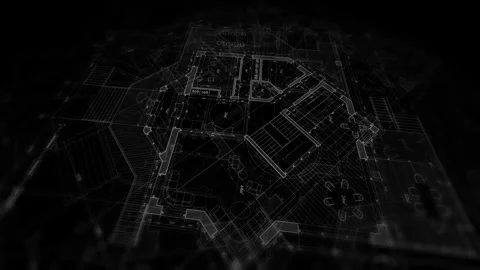 Architecture design: blueprint plan Stock Footage 263218508