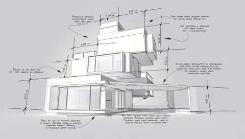 Architecture design development Stock Illustration