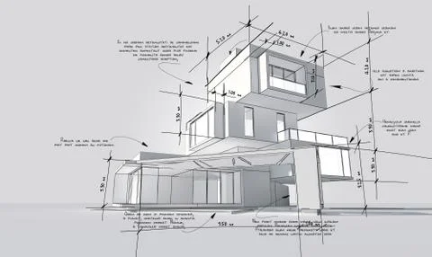 Architecture design development Stock Illustration