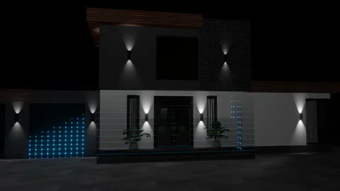 Architecture design of Smart home secured automation with wifi technology Stock Footage 137960859