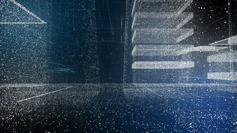 Architecture digital background smart city digital connected buildings network Stock Footage 107575219