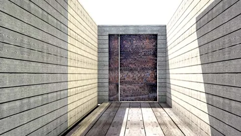 Architecture door getting closer Stock Footage 163099375