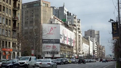 Architecture in downtown Bucharest Video stock 172536493