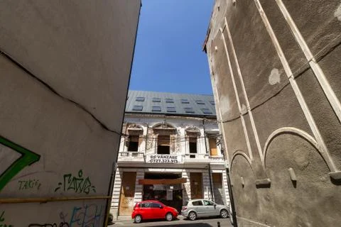 Architecture in downtown Bucharest 库存照片