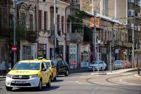 Architecture in downtown Bucharest 库存照片