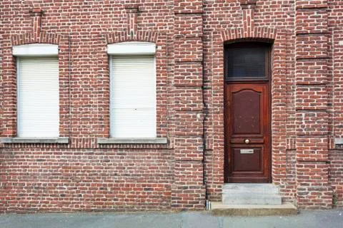 Architecture of Drocourt, Pas-de-Calais, Hauts-de-France, France Stock Photos
