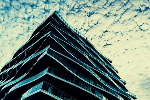 Architecture during a cloudy day in the background Photos