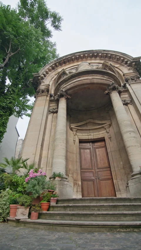 Architecture of eglise saint ephrem paris. Stock Footage 316216073