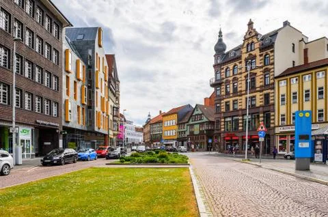 Architecture in Eisenach, Thuringia, Germany Stock Photos