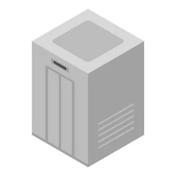 Architecture elevator icon, isometric style Stock Illustration