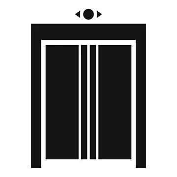 Architecture elevator icon, simple style Stock Illustration