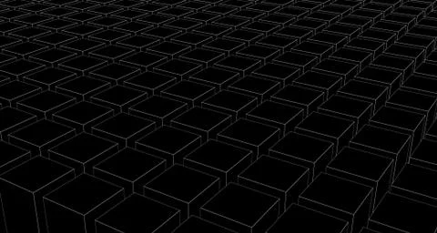 Architecture geometric wallpaper pattern abstract black background Stock Photos