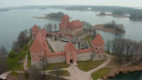 Architecture of a Gothic castle 스톡 동영상 236080438