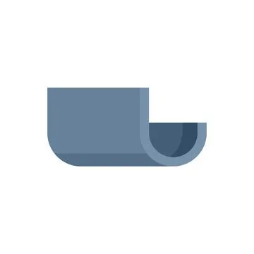 Architecture gutter icon flat isolated vector Stock Illustration