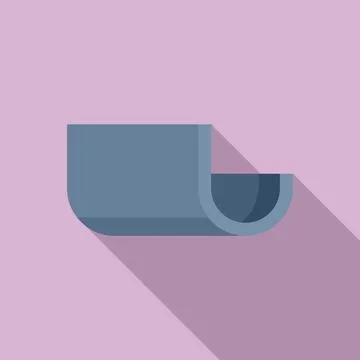 Architecture gutter icon, flat style Stock Illustration