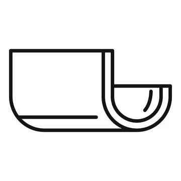Architecture gutter icon, outline style Stock Illustration