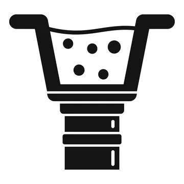 Architecture gutter icon, simple style Stock Illustration