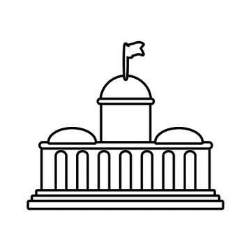 Architecture icon. Building design. Vector graphic Ilustración de archivo