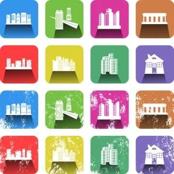 Architecture Icon Set Stock-Illustration