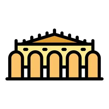 Architecture icon vector flat 스톡 일러스트