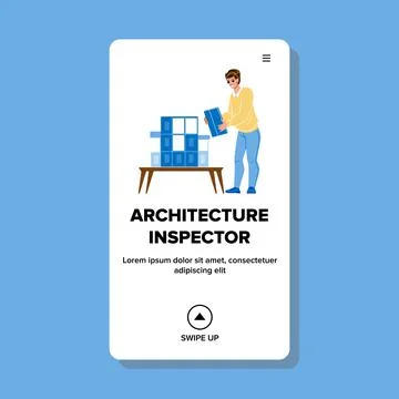 Architecture inspector vector Stock Illustration