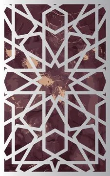 Architecture islamic geometric patterns ornament pattern Stock Illustration