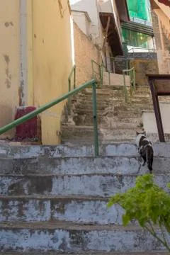 The architecture of Kavala. Stock Photos