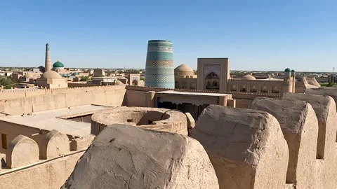 Architecture of Khiva city Stock Footage 201790946