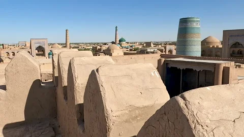 Architecture of Khiva city Stock Footage 201791307