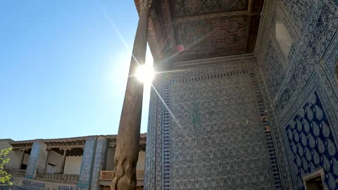 Architecture of Khiva city Stock Footage 201792850
