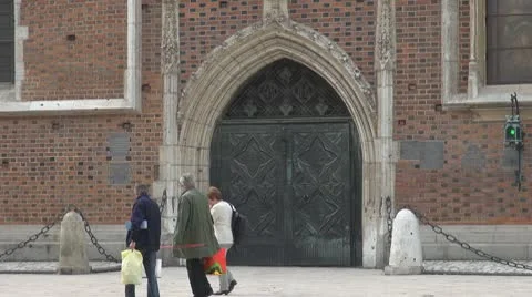 Architecture of Krakow, Poland Stock Footage 9294012