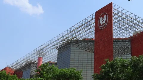 Architecture of LIC Jeevan Bharti Building in New Delhi. Stock Footage 318397933