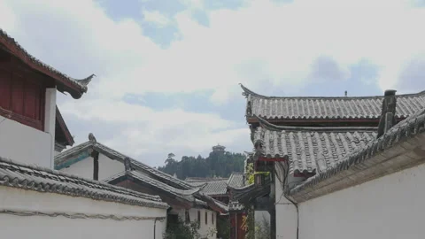 The architecture of Lijiang Ancient Town 스톡 동영상 148307763