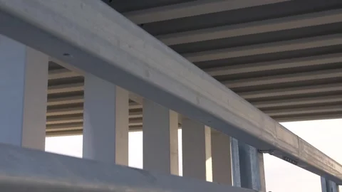 Architecture, lines, beautiful, bridge, beams Stock Footage 287988262