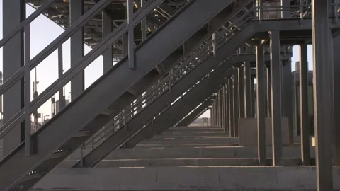 Architecture, lines, beautiful, bridge, beams Stock Footage 287988664