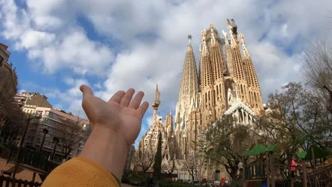 Architecture Marvel: A Glimpse of Iconic Structure Stock Footage 314059880